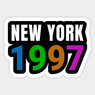 New York 1997 Sticker